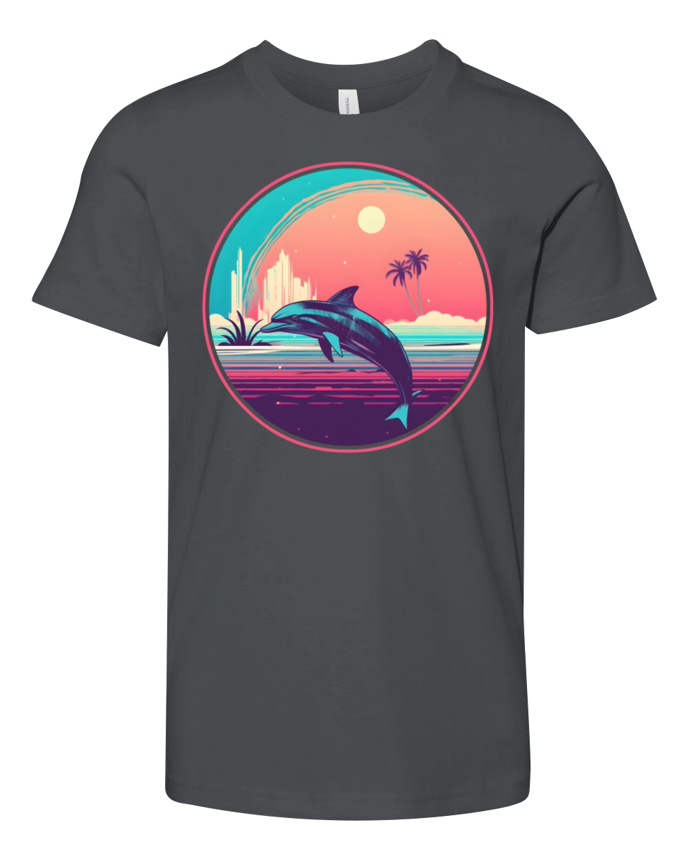 Vintage Dolphin Lovers Youth Unisex Jersey Tee