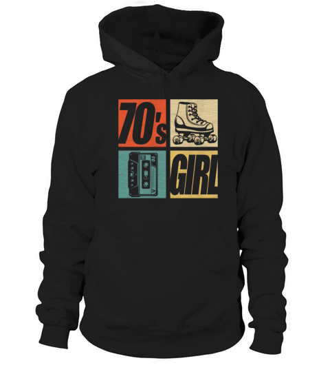 70s Girl 1970s Fashion 70 Theme Party Seventies Hoodie Unisex