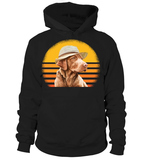Chesapeake Bay Retriever Dog Retro Vintage Hoodie Unisex