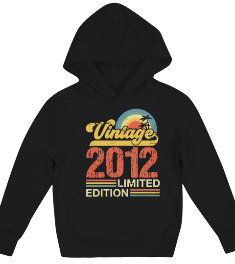 Retro Vintage 2012 Limited Edition Kids Hoodie