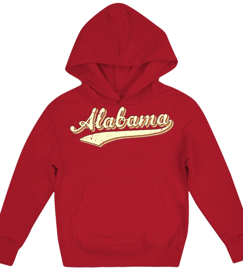 Vintage Alabama Sports Kids Hoodie