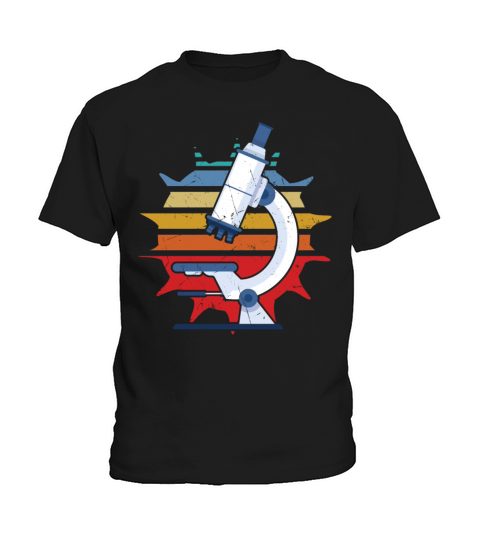 Vintage Microscope Distressed Microbiology Kids T-Shirt