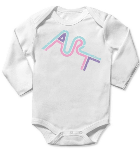 art Long Sleeve Baby One-Piece
