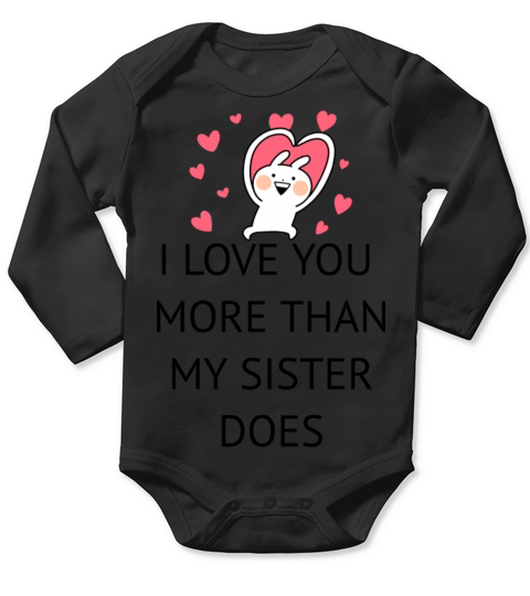 Cute Dad And Mom Quotes With Rabbit Design Long Sleeve Baby One-Piece