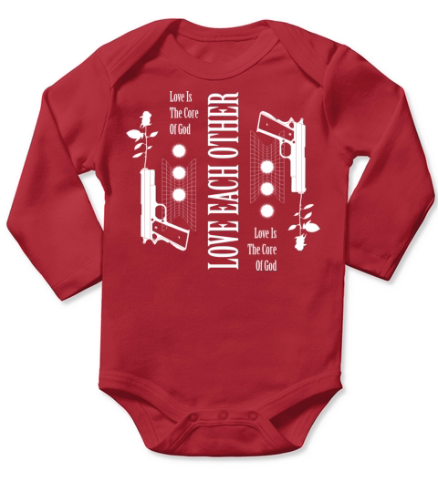 Love Each Other Long Sleeve Baby One-Piece