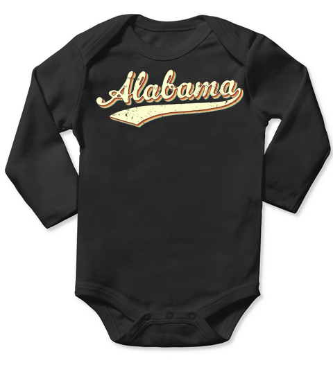 Vintage Alabama Sports Long Sleeve Baby One-Piece