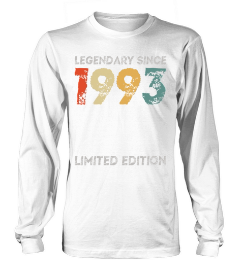 30th Birthday Legendary Since 1993 vintage Long sleeved Unisex