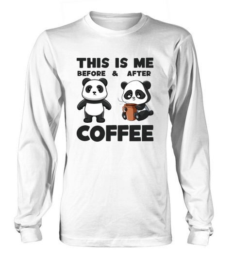 Before And After Coffee Latte Art Barista Queen Long sleeved Unisex