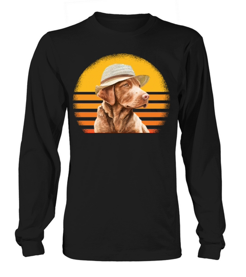 Chesapeake Bay Retriever Dog Retro Vintage Long sleeved Unisex
