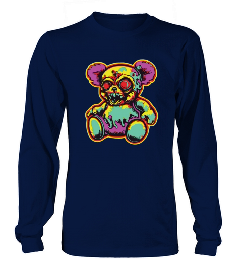 Horror Scary Bear Halloween Witchs Brew Long sleeved Unisex