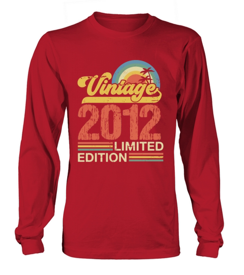 Retro Vintage 2012 Limited Edition Long sleeved Unisex