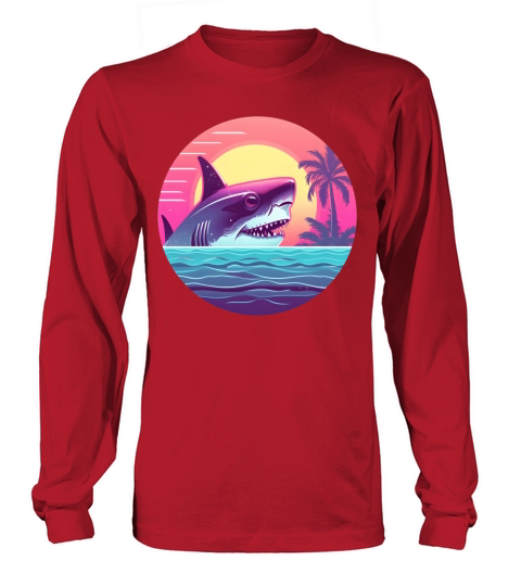 Vintage Shark Lovers Long sleeved Unisex