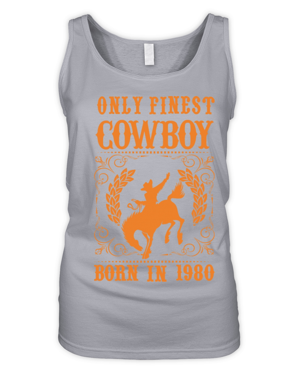 Only Finest Cowboy Born In 1980 Organic Women's Tank Top