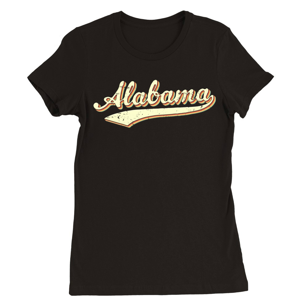 Vintage Alabama Sports Premium Womens Crewneck T-shirt