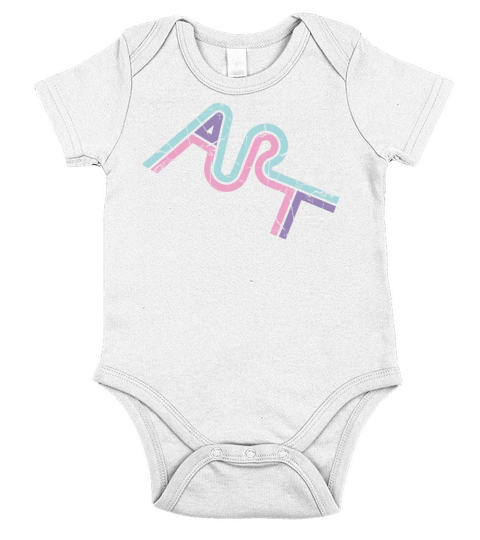 art Short Sleeve Baby One-Piece