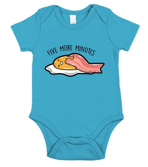 Fried egg - Five more minutes Short Sleeve Baby One-Piece