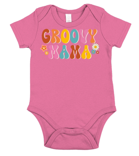 Groovy Mama Vintage Short Sleeve Baby One-Piece