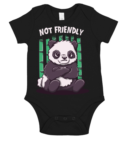 Not Friendly Funny Sarcastic Humor Sarcasm Introve Short Sleeve Baby One-Piece