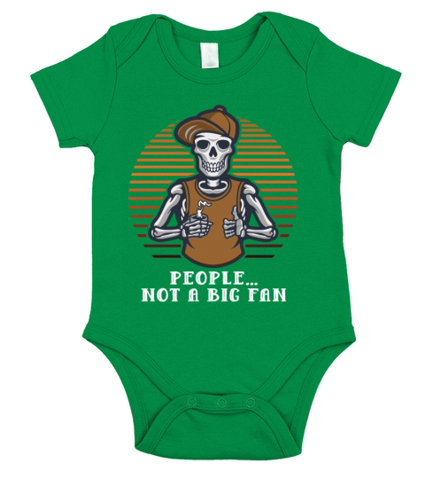 People Not a Big Fan Sarcastic Funny Sarcasm Humor Short Sleeve Baby One-Piece