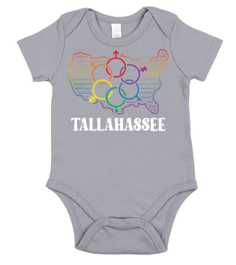 Tallahassee Pride Month Pride Flag LGBT Community Short Sleeve Baby One-Piece
