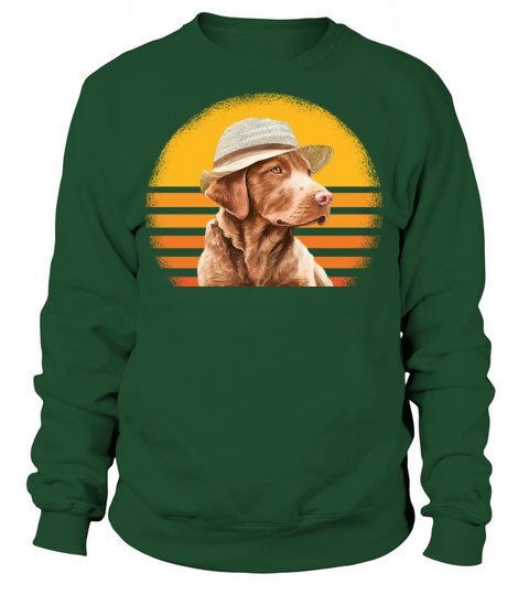 Chesapeake Bay Retriever Dog Retro Vintage Sweatshirt Unisex
