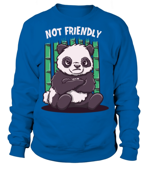 Not Friendly Funny Sarcastic Humor Sarcasm Introve Sweatshirt Unisex