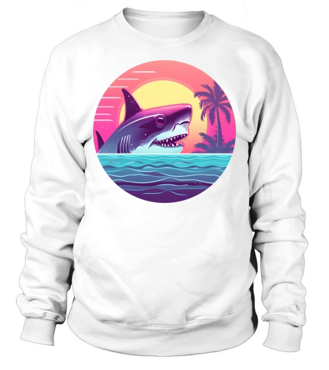 Vintage Shark Lovers Sweatshirt Unisex