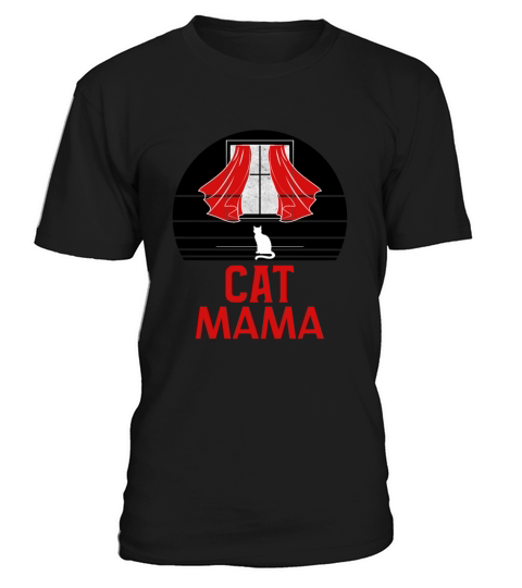 Cat Mama Retro Distressed Vintage Eighties Style T-Shirt Unisex
