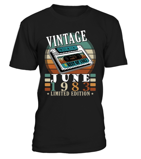 June 1983 vintage birthday gift 40 years T-Shirt Unisex