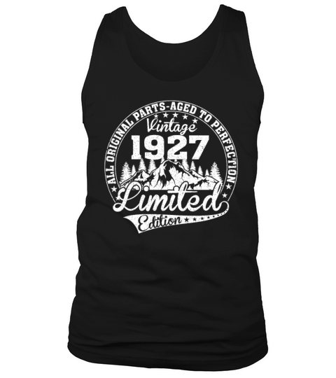 Born in 1927 vintage rainbow retro birthday Tank Top Unisex