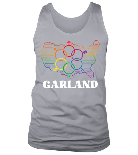 Garland Pride Month Pride Flag LGBT Community LGBT Tank Top Unisex