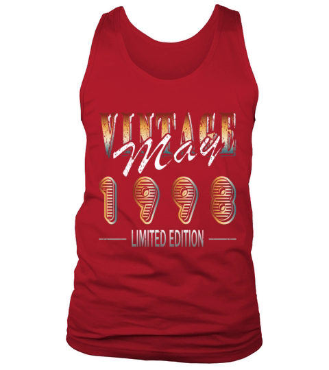 May 1998 Vintage born in May 1998 Anniversary Tank Top Unisex