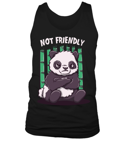 Not Friendly Funny Sarcastic Humor Sarcasm Introve Tank Top Unisex