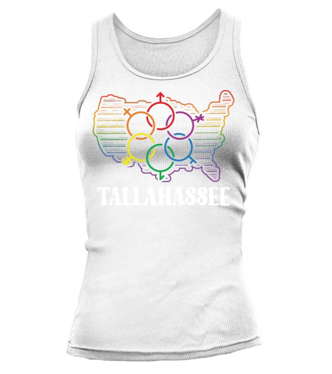 Tallahassee Pride Month Pride Flag LGBT Community Tank top Woman