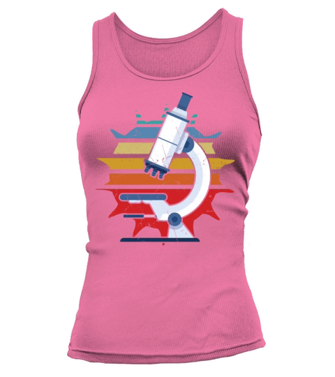 Vintage Microscope Distressed Microbiology Tank top Woman