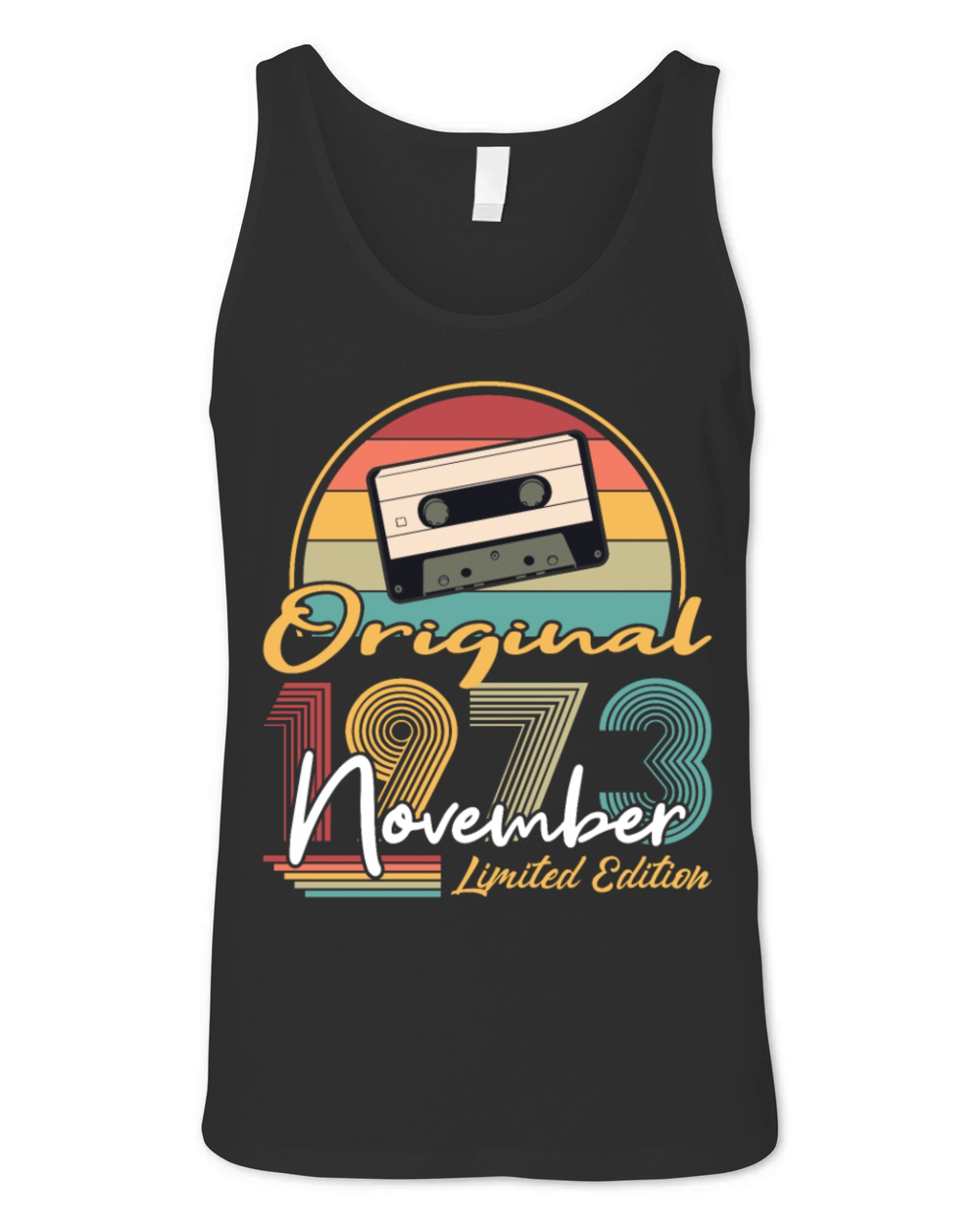 50th birthday november 1973 original 1973 Unisex Jersey Tank