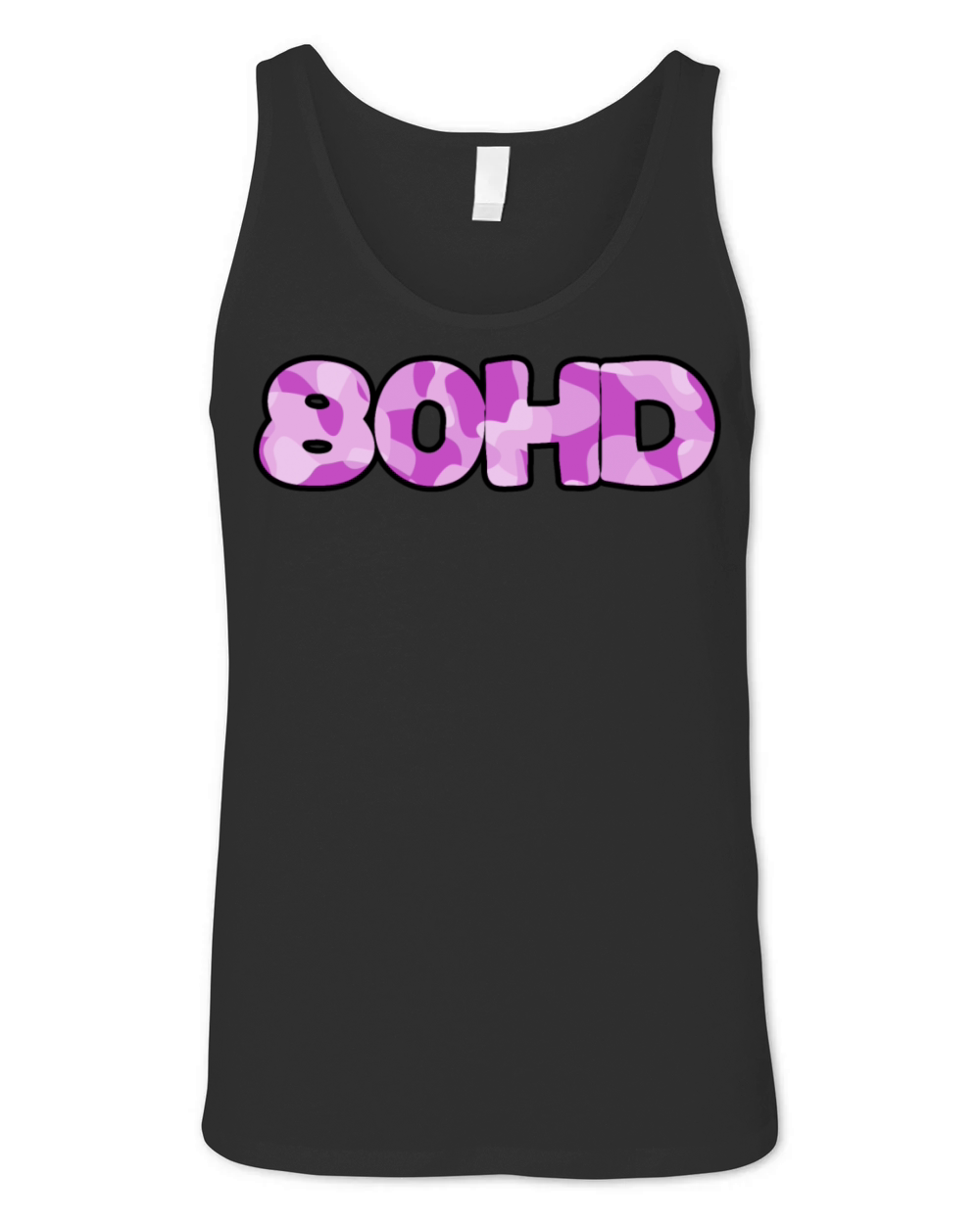 80hd ADHD purple camo Unisex Jersey Tank