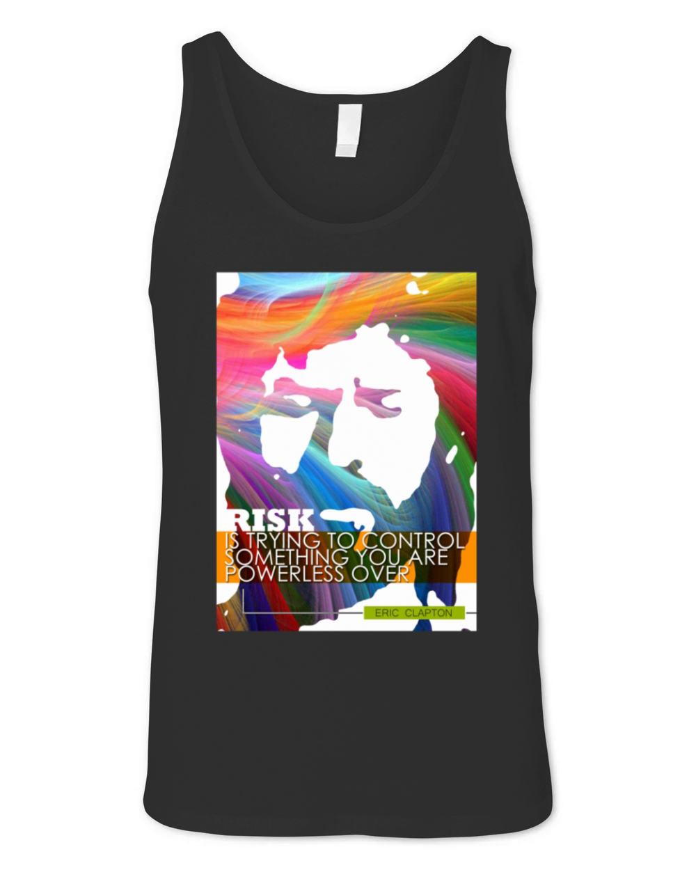 Eric Clapton Inspirational Quote Unisex Jersey Tank
