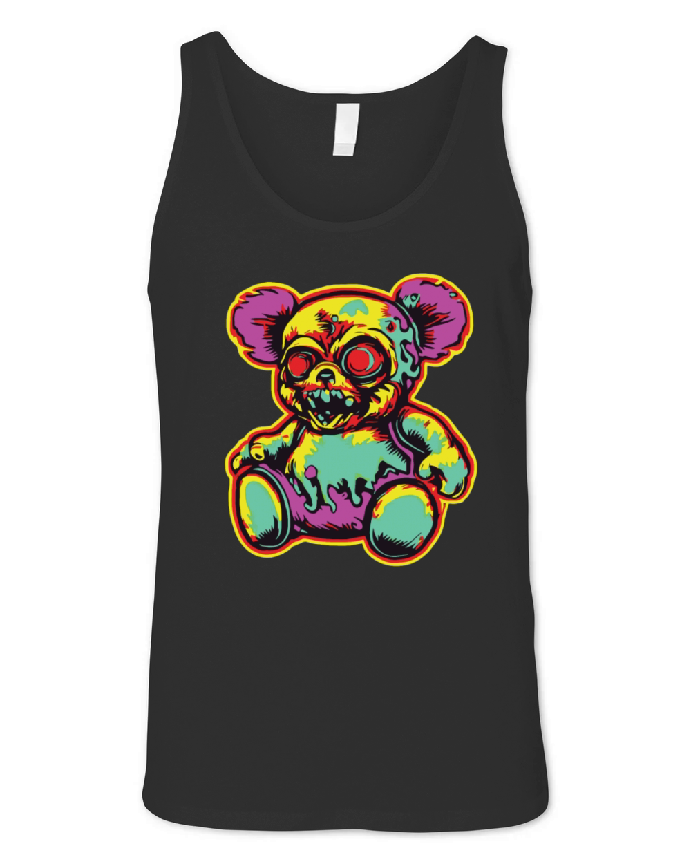 Horror Scary Bear Halloween Witchs Brew Unisex Jersey Tank