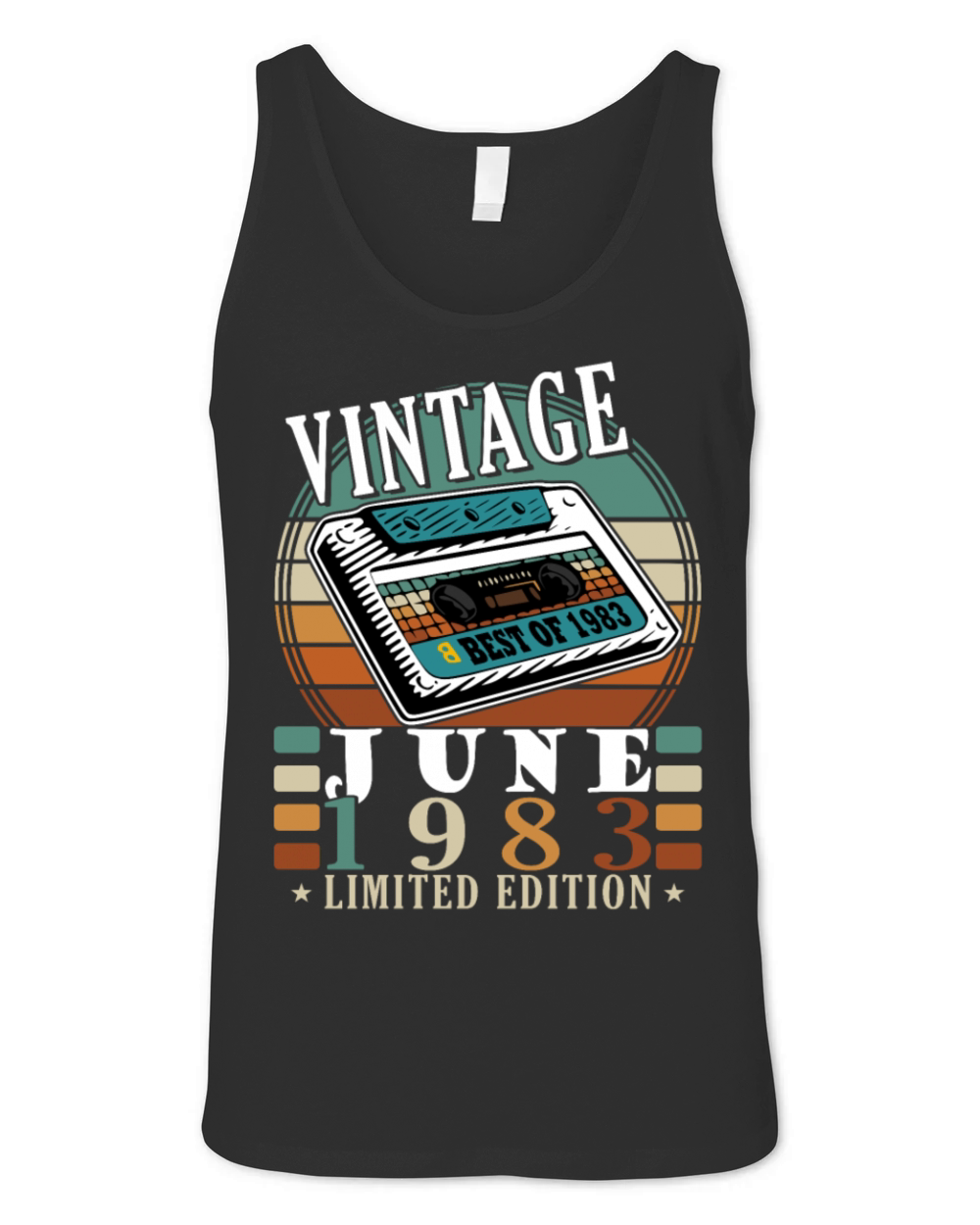 June 1983 vintage birthday gift 40 years Unisex Jersey Tank