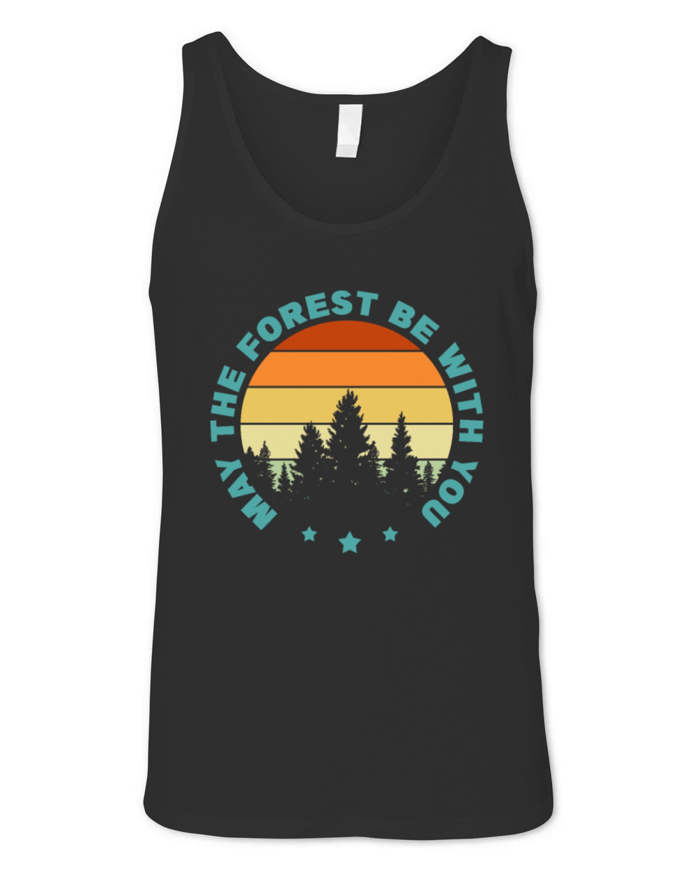 May The Forest Be With You Retro Vintage Unisex Jersey Tank