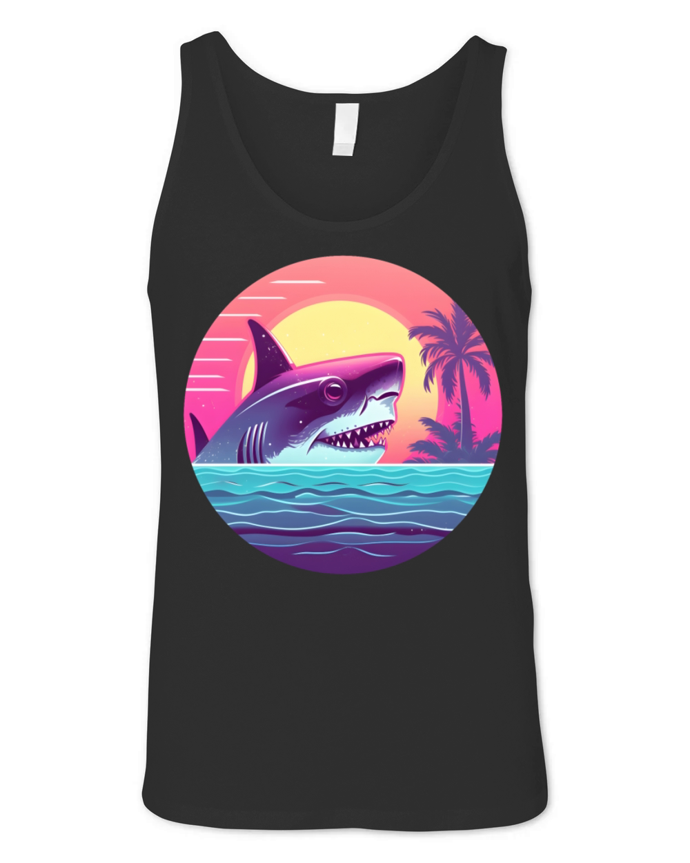 Vintage Shark Lovers Unisex Jersey Tank
