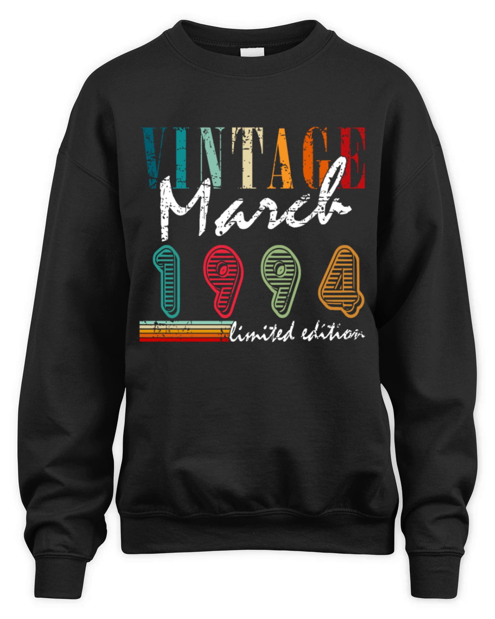 29th Birthday Man Awesome March Vintage 1994 Unisex Premium Crewneck Sweatshirt