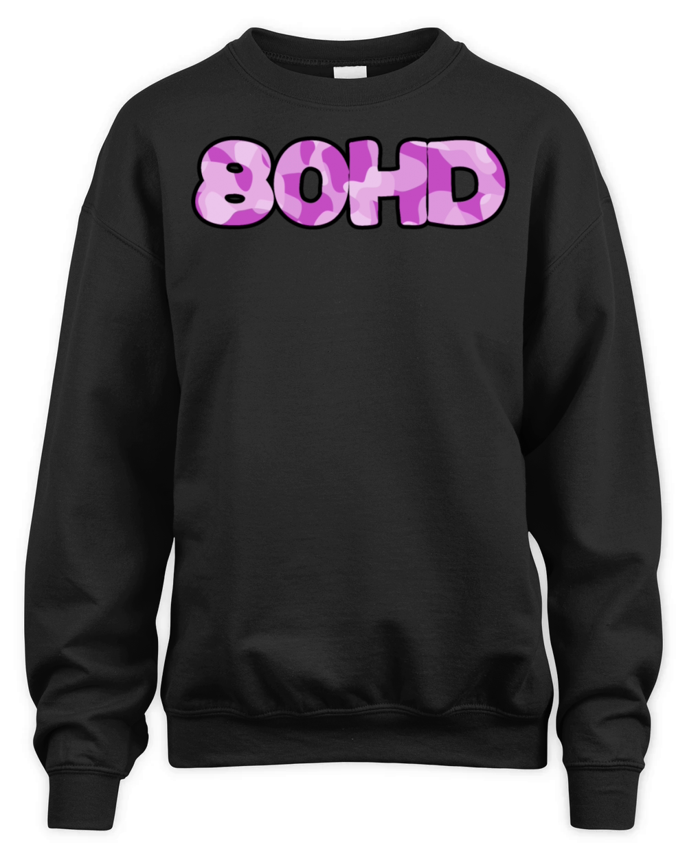 80hd ADHD purple camo Unisex Premium Crewneck Sweatshirt