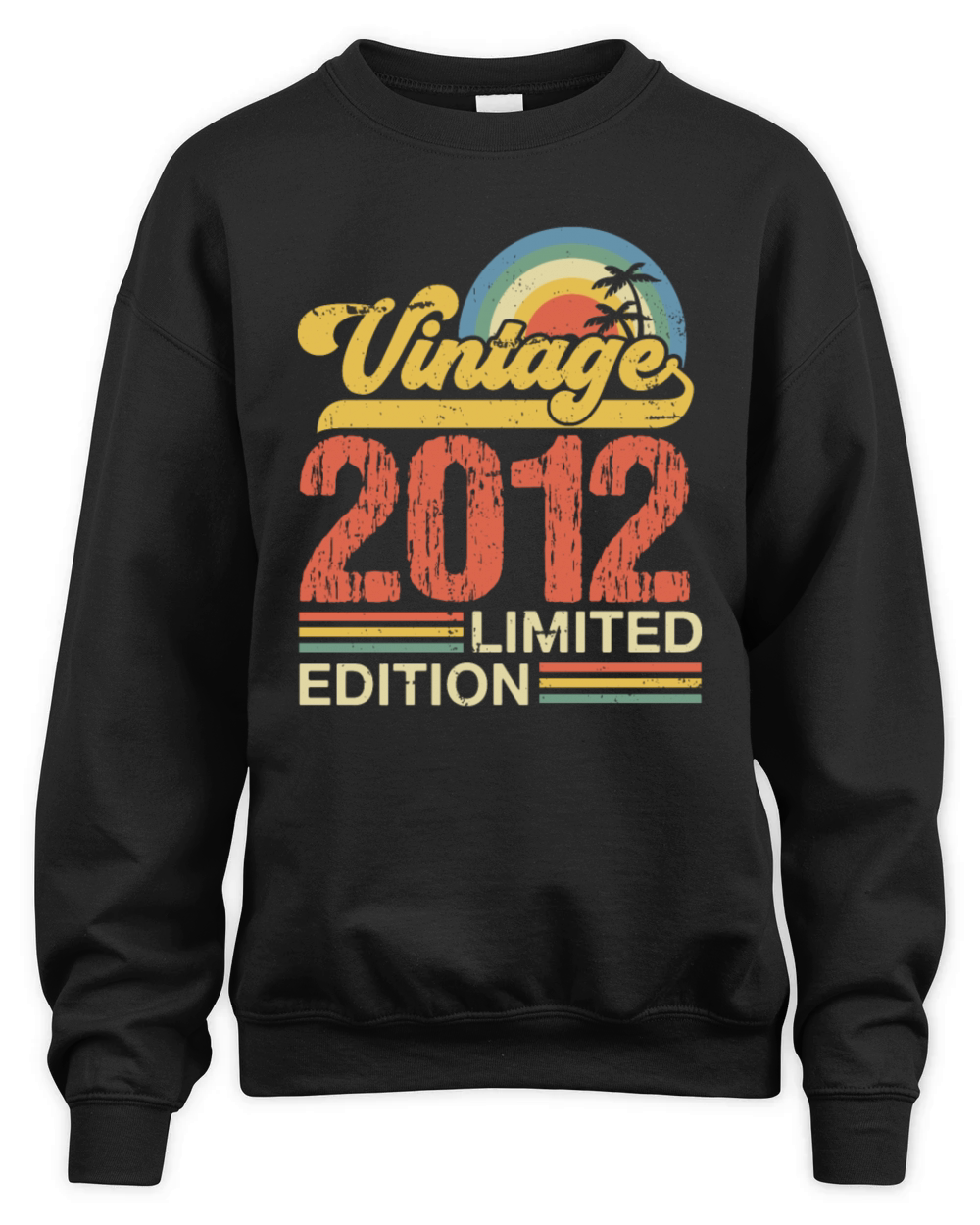 Retro Vintage 2012 Limited Edition Unisex Premium Crewneck Sweatshirt