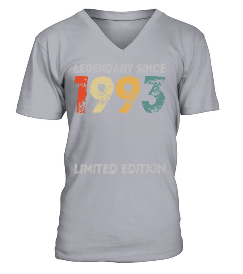 30th Birthday Legendary Since 1993 vintage V-Neck T-shirt
