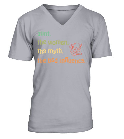 aunt the woman the myth the bad influence vintage V-Neck T-shirt
