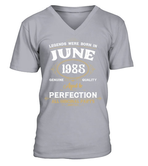 Legends Were Born In June 1972 V-Neck T-shirt