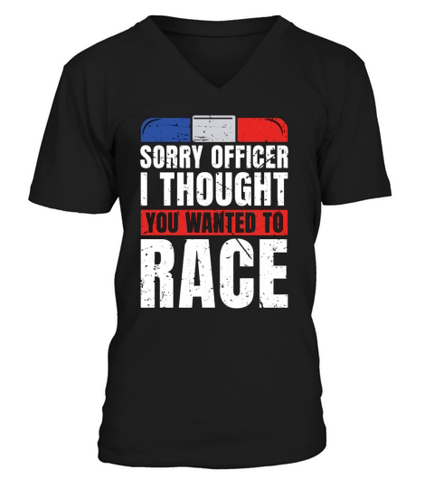 Police Officer Sorry Officer I Thought You Sheriff V-Neck T-shirt