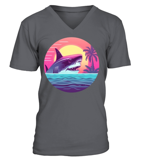 Vintage Shark Lovers V-Neck T-shirt